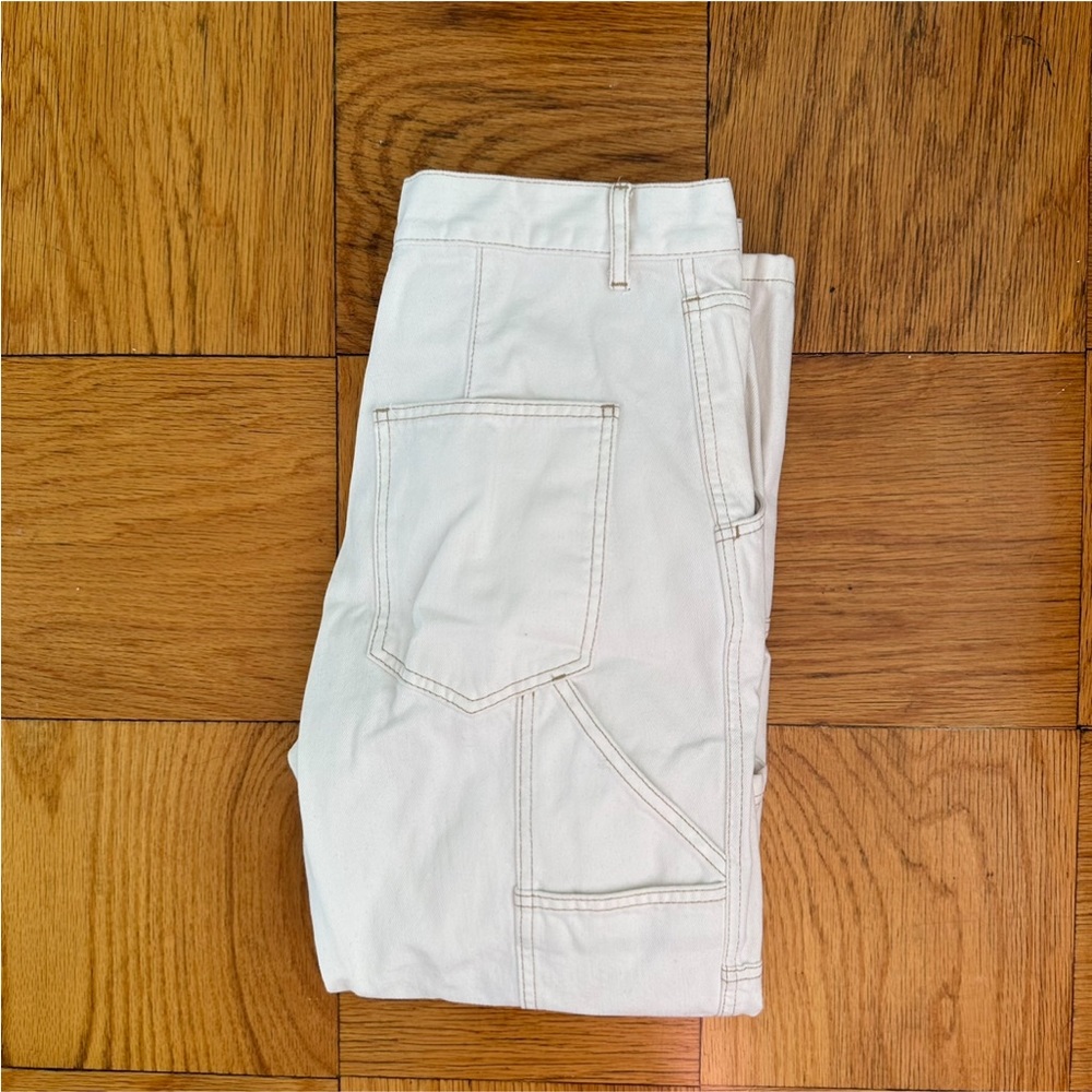 White Cargo Jeans